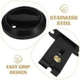thumbnail image 3 of Mobutofu Indoor Concealed Sliding Door Lock with Black Pull Ring for Home Privacy Use, 3 of 7