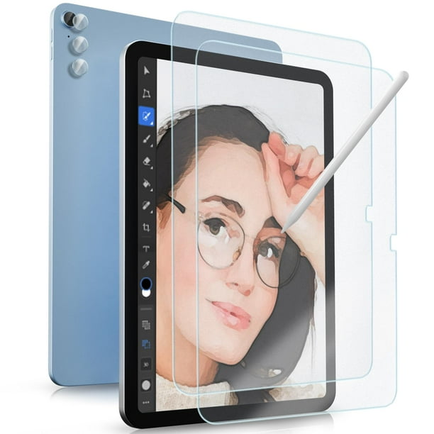 Set de protectores de pantalla ProCase para iPad de 11.ª y 10.ª generación con lente, paquete de 3