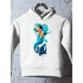 thumbnail image 3 of Cute Mermaid With Headphones Hoodie Toddler -Image by Shutterstock,  5 Toddler, 3 of 4