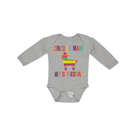 

Inktastic Cinco De Mayo Pinata Lets Fiesta Gift Baby Girl Long Sleeve Bodysuit