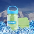 thumbnail image 2 of Super Breathable Cooling Effect Towel with Storage Bottle for Sports Gym Workout (Light Green), 2 of 8