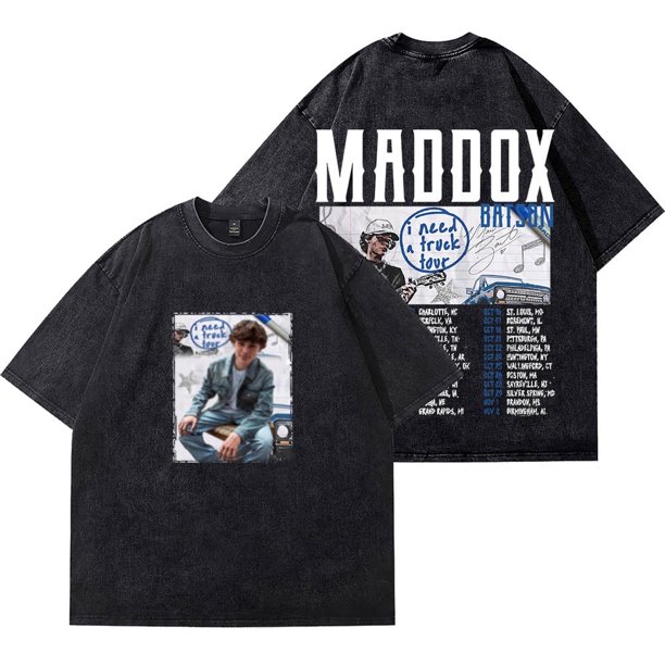 Maddox Batson I Need A Truck Merch Wash Camisetas Cosplay Camiseta de manga corta de algodón de moda unisex