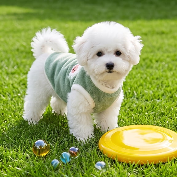 Fievgin Fleece Dog Sweaters for Small Dogs, Warm Winter Puppy Clothes for Cold Weather Walks, M