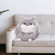 thumbnail image 2 of Cojín para asiento de hámster, alfombrilla para el suelo, oficina, sofá de felpa ligero, almohada para silla, cojín de animales para sala de estar de apartamento Gris shamjiam Cojín del asiento, 2 of 8