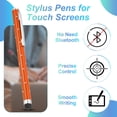 thumbnail image 4 of Uxcell Stylus Pens for Touch Screens, High Precision Universal Bling Stylus Crystal Metal Capacitive Pen Orange, 4 of 7