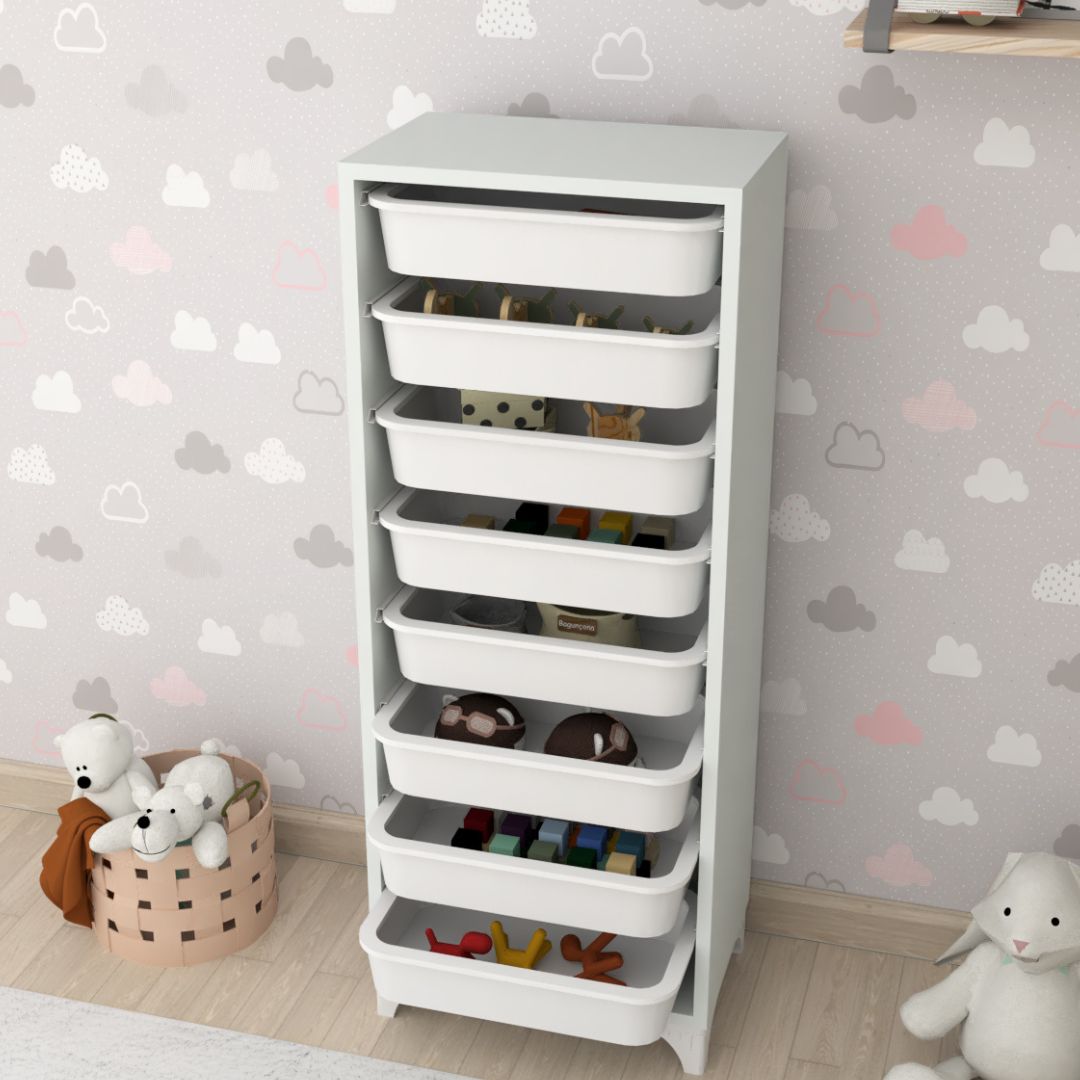 Comfyt White Dresser, Storage Bins, Tall Drawer, Closet