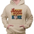 thumbnail image 2 of There Is No Place Like Home Baseball Hoodie Sweatshirt Unisex 3X-Large Sand, 2 of 5
