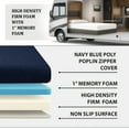 thumbnail image 4 of Foamma 2" x 28" x 79" Water Resistant Gel Memory Foam RV Bunk Mattress, Firm High Density Foam Base, Comfortable and Durable Polyester Cover, Truck, Camper, Travel Trailer, Made in USA!, 4 of 7