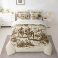 thumbnail image 2 of Castle Fairy Boys Girls Western Cowboys Twin Bedding Sets 7-Piece,Botanical Plants Desert Cactus Bedding Comforter Set Microfiber,Southwestern Vintage Aesthetic Breathable Sheet Sets, 2 of 8