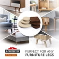 thumbnail image 2 of Protectores de fieltro para muebles X-Protector, 133 piezas, marrón y beige, 2 of 6