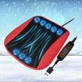 thumbnail image 6 of Ysyqkn Generic USB 8 Fans Car Seat Cushion Soft 3 Adjustable Cooling Levels Ventilated Red, 6 of 9