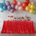 thumbnail image 2 of Mantel Poise3EHome Rojo con Lentejuelas 229x396 cm Rectangular, 2 of 7