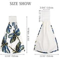 thumbnail image 3 of Hanging Towels 1 Pcs, Dish Towels Watercolor Dragonflies on White Absorbent Hand Towels with Hanging Loop Washcloth for Bathroom Kitchen, 3 of 6