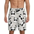 thumbnail image 2 of Picia Cute Panda Pajama Shorts for Men, Men's Pajama Bottoms, Sleepwear,Short Pajama Pants-4X-Large, 2 of 9