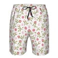 thumbnail image 3 of Salouo Rose Flowers Pattern Swim Trunks for Men,Men's Hawaiian Bathing Suit Swimsuits Quick Dry Swimming Board Shorts Beach Shorts with Pockets-Large, 3 of 6