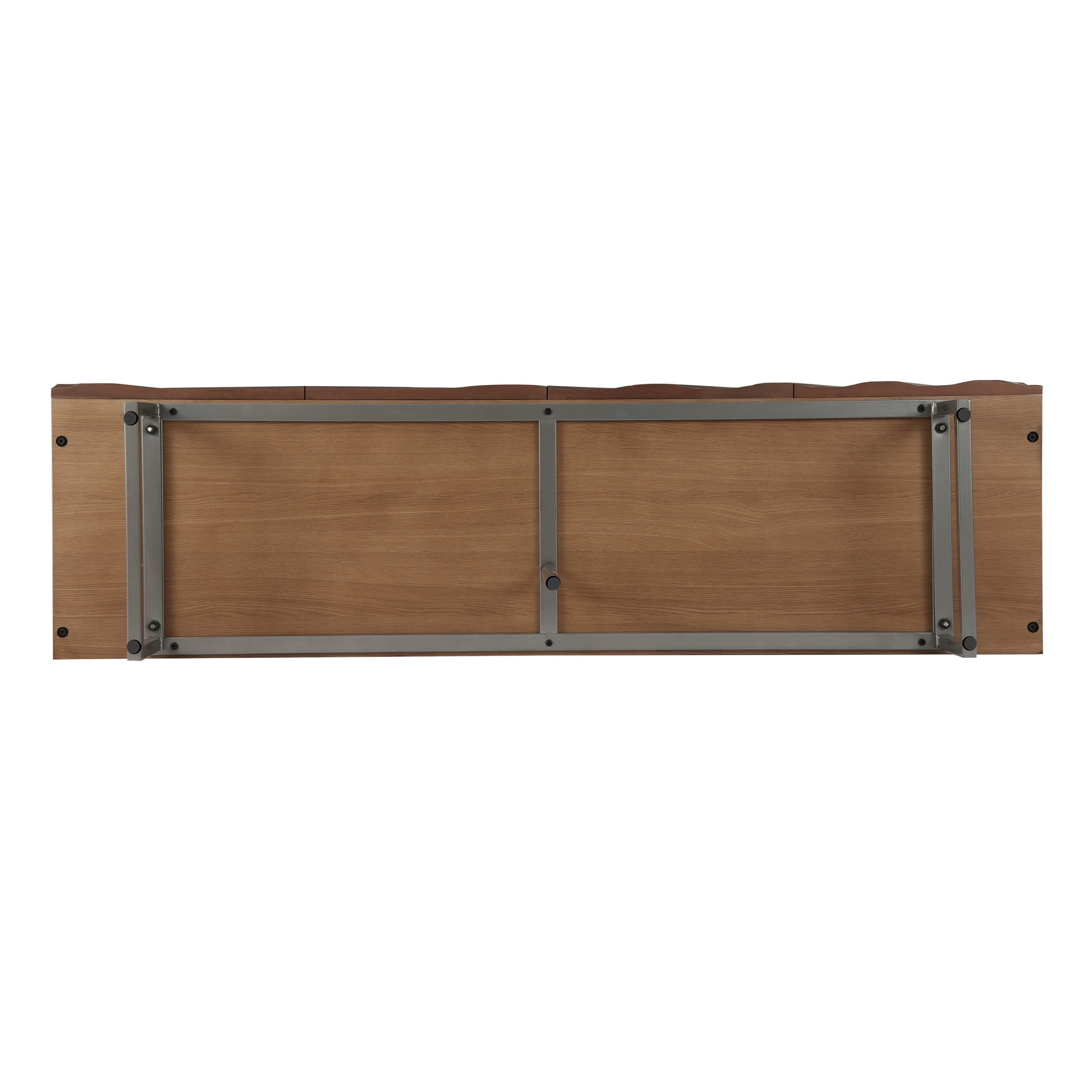 Christopher Knight Home Modern Sculptural 60" Sideboard, Ripple Doors, Adjustable Shelves, Metal Legs, Brown