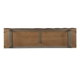 thumbnail image 4 of Christopher Knight Home Modern Sculptural 60" Sideboard, Ripple Doors, Adjustable Shelves, Metal Legs, Brown, 4 of 8