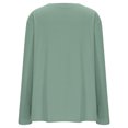 thumbnail image 5 of STETMN Women's Batwing Long Sleeve Shirts Round Neck Pullover Tops Loose Lightweight Sweater, 5 of 6