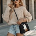 thumbnail image 4 of HELLHERO Ghost Pumpkin Crying Women's Shoulder Bag Shoulder Purse for Women, Waterproof Durable Purse Satchel Adjustable Strap for Work Leisure Time, 4 of 7
