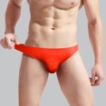 thumbnail image 3 of Vedolay Briefs For Men Men's Pouch Hollow Briefs Underwear Sheer Low Rise Thongs Panties,Orange One Size, 3 of 4