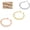 Rose gold, variant on Stainless steel puncture jewelry seven-star beads adjustable ring adjustable ring-Steel color-Regular