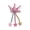 Ballet Slipper, variant on Sequin Crown Hair Clip with Tassel Stars for Girls - 1 Pack - Summer Crystal