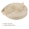 thumbnail image 2 of Cotton Twill Tape 5/8" 10 Yards Cotton Ribbon Bias Binding Tape Herringbone Webbing Trim for Sewing Light Apricot, 2 of 6