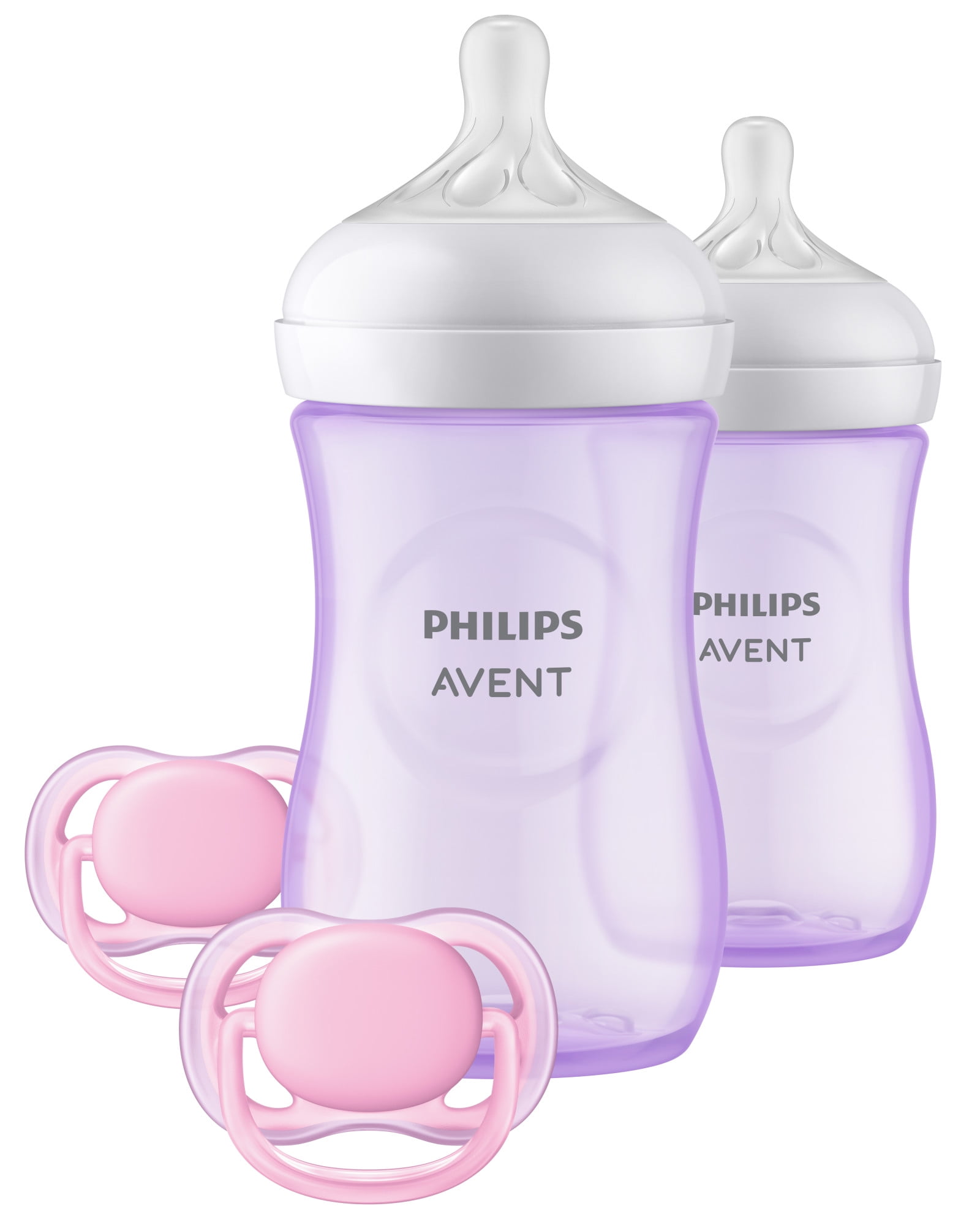 8oz SCY913/04 4pk Philips Avent Glass Natural Baby Bottle with Natural Response Nipple 
