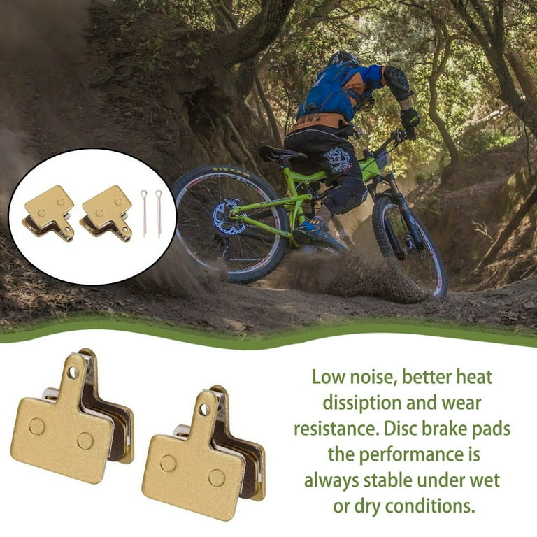 SUKIY Full Metal Bike Brake Pads, Pairs, Disc MTB E-bike, Fits