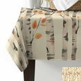 thumbnail image 2 of Fall Tree Leaves Rectangle Tablecloths 52x70,Watercolor Autumn Orange Maple Leaf Table Cloth Table Cover Indoor/Outdoor Tabletop Decor for Wedding Holiday Party Dinner Baby Shower, 2 of 7