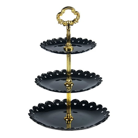 

3 Layers Vegetable Fruits Plate Cake Dessert Stand for Wedding Birthday Party 2#