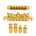 thumbnail image 4 of Guitar Bridge Tailpiece Roller Saddle Height Adjustable Beautiful Gold Roller Saddle Bridge Tailpiece, 4 of 14