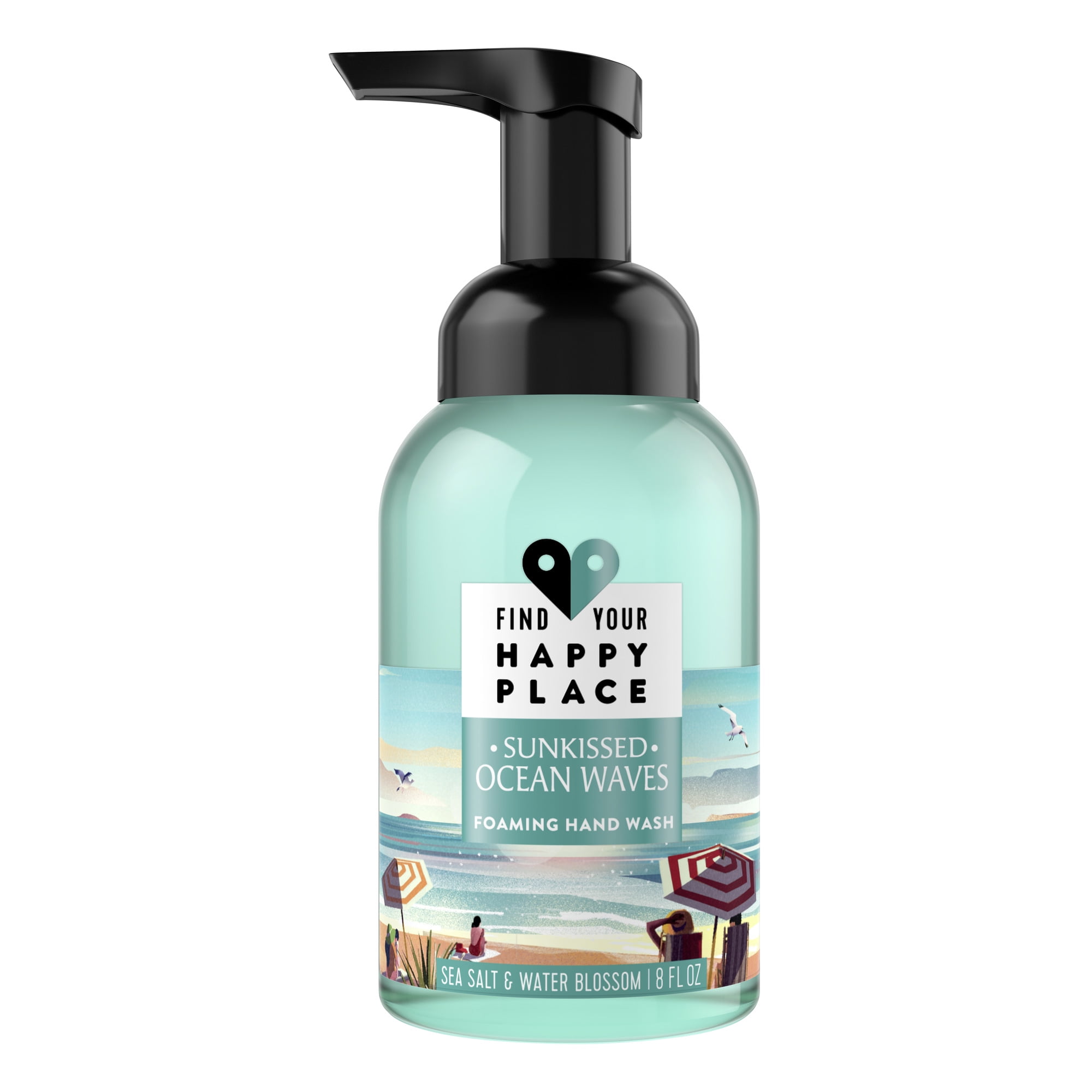 Find Your Happy Place Foaming Liquid Hand Wash Sunkissed Ocean Waves 8 fl oz
