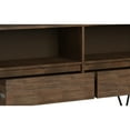 thumbnail image 4 of Simpli Home Chase Modern Industrial Low Bookcase in Rustic Natural Aged Brown, 4 of 8