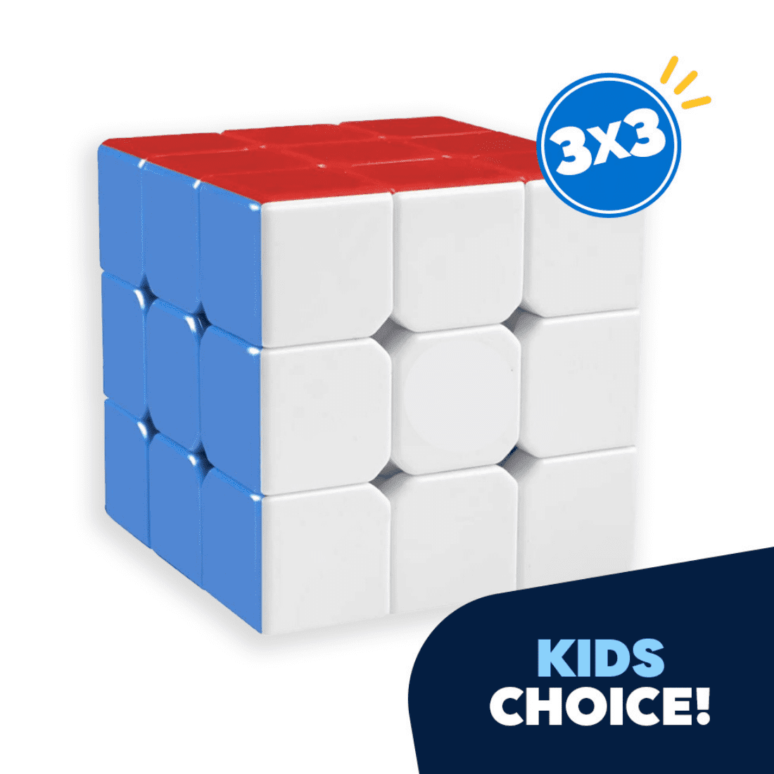 Speedcubing 3x3x3 White & Black Design Magic Cube IQ Games Puzzle Kids Adult Toy 