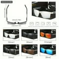 thumbnail image 4 of RoyalHot unisex Casual Full Frame Sunglasses Beach Volleyball Square Frame Polarized Sunglasses UV400, 4 of 5