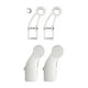 thumbnail image 2 of Accesorios de Soportes DYNWAVEMX para toldos de aleación de aluminio blanco para tubos cuadrados de 40mm, 2 of 8