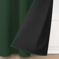 thumbnail image 3 of Tchckioa Dark Green Blackout Curtains for Apartment,42x96 Inch Room Darkening Grommet Drapes,2 Panels, 3 of 6