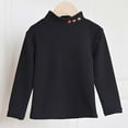 thumbnail image 2 of Krdevn Girls Long Sleeve Thermal Shirt High Neck Soft Warm Kids Tops Toddler Tees Comfortable Breathable Fall Winter Clothing,Fall Clothes,Size:8-9 Years, 2 of 3