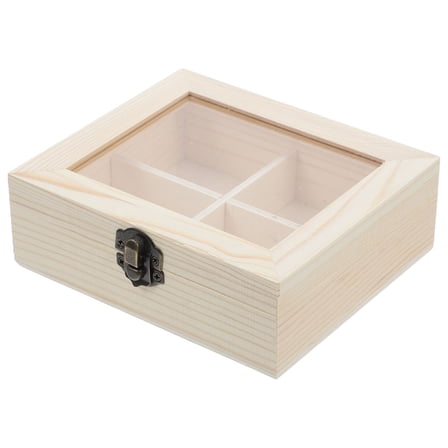 FRCOLOR Tea Bag Organizer Box Tea Chest Tea Box Tea Bag Holder Tea Bag Organizer Drawer Organizer Tea Box Organizer Storage Box Tea Organizer