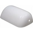 thumbnail image 1 of Elegance Meets Function: White Glass Bankers Lamp Shade Replacement, Eye-Caring & Art Deco, 1 of 5