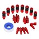 thumbnail image 5 of Kit de 25 piezas de acoplamientos y tapones neumáticos NPT de 1/4", racores neumáticos de conexión rápida, conector rápido industrial de aluminio, juego de conectores, 5 of 5