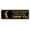 Black Gold, variant on Standard Please Remove Your Shoes Thank You (Stick Man) Sign (Black) - Small