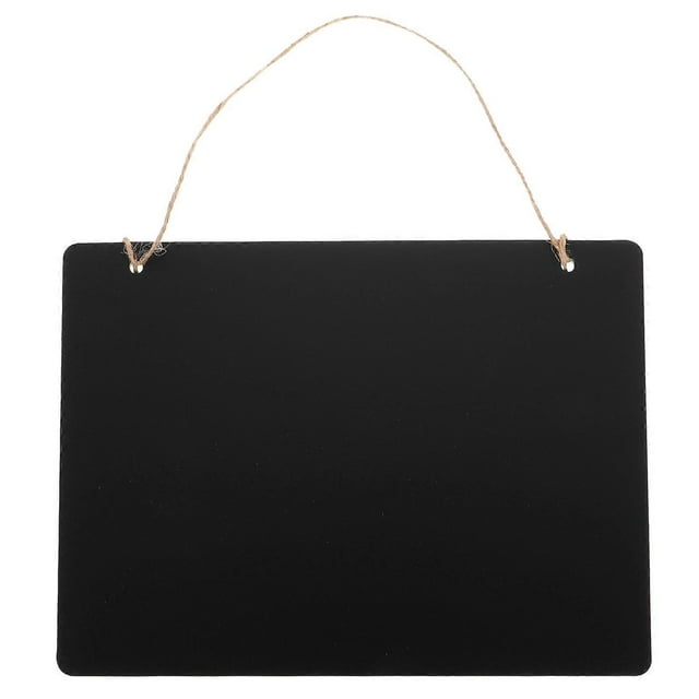 Black Chalkboard Sign Double-Sided for Writing Messages 1 Piece