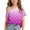 Pink, variant on Girls Off the Shoulder Top Short Sleeve T Shirts Star Print Crewneck Tees Casual Summer Tunic Blouse Purple 11 Years