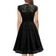 thumbnail image 4 of Moda mujer encaje Pacthword Casual sólido vestido con cuello en V vestido sin mangas Fridja hjkh5597, 4 of 6
