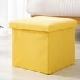 thumbnail image 3 of Leodye 1PCS Multifunctional Fabric Folding Storage Stool Color Combination Box Can Sit and Store Shoe Changing Bench for Home -12.20 × 12.20 × 12.20 IN, 3 of 3