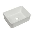 thumbnail image 5 of Modern Bathroom Vanity 16"x12" White Ceramic Rectangular Vessel Bathroom Sink,Wooden Bathroom Vanity, 5 of 9