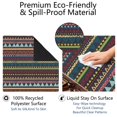 thumbnail image 4 of Classic Boho Pattern Non-Slip Game Room Mat 31.5 Inch Square Rubber Mahjong Playing Surface with Noise Dampening for Card Games and Board Game Nights, 4 of 7