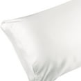 thumbnail image 2 of Unique Bargains Envelope Closure Breathable and Soft Satin Pillowcase (2 Count) White Queen, 2 of 6